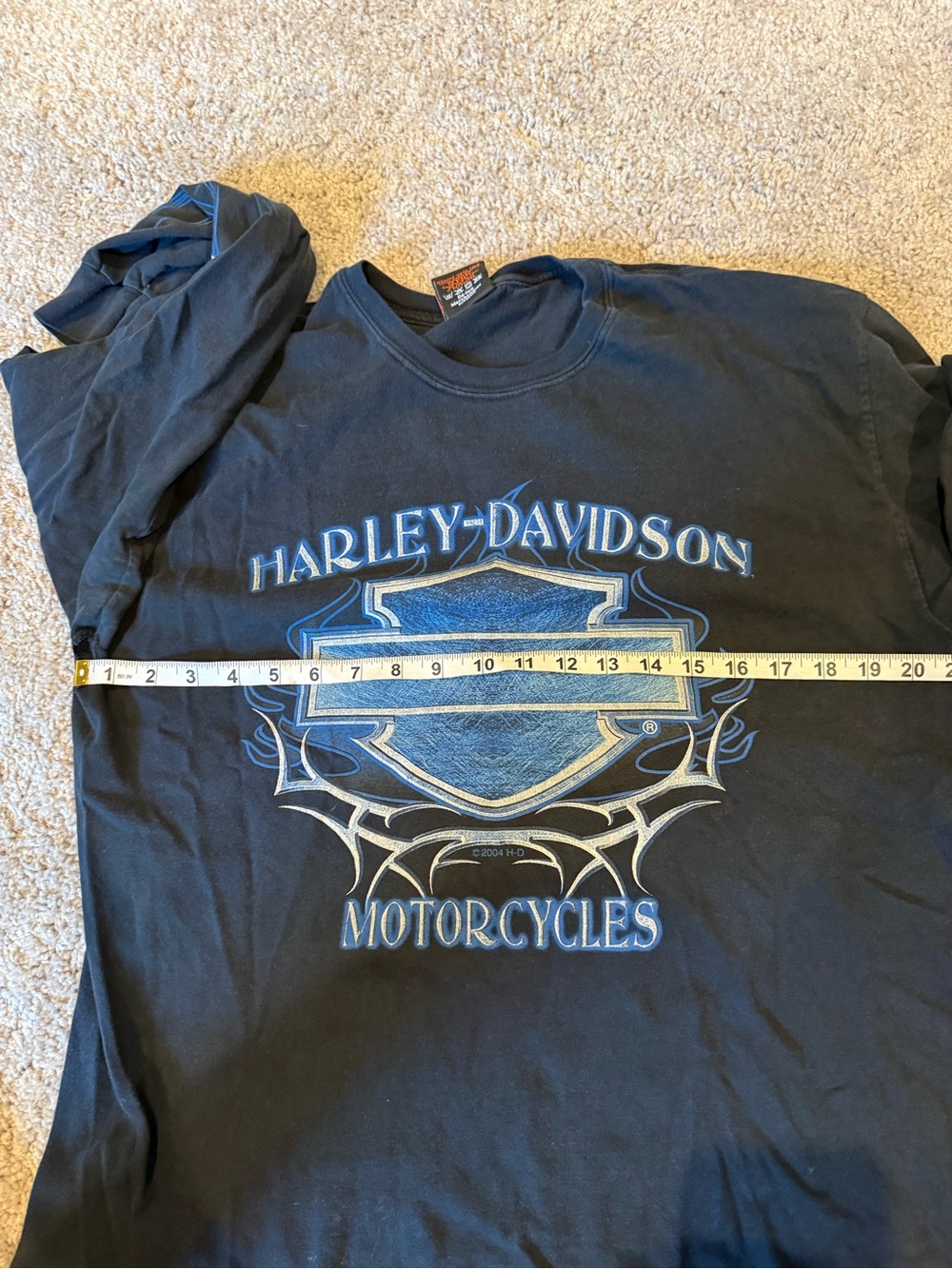 Y2K 2005 Harley-Davidson Missouri Black Long-Sleeve Tee Graphic Sz Large - Picture 5 of 10